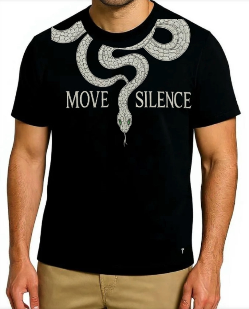 Snake Graphic White T-Shirt