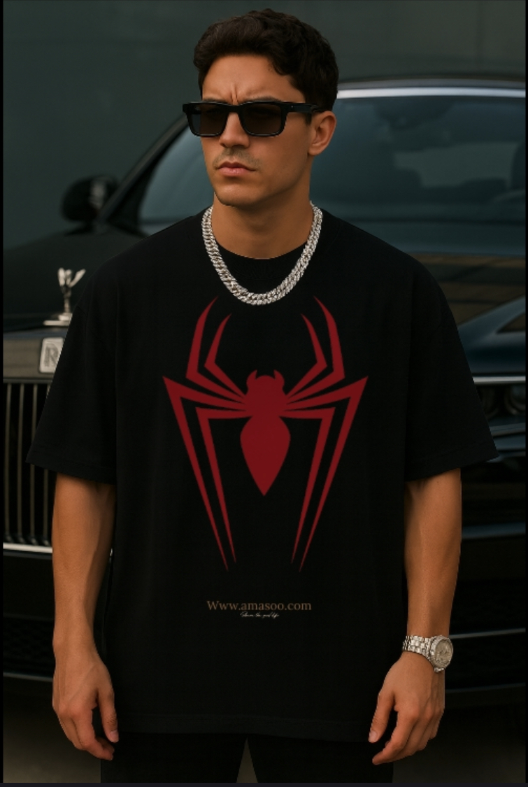 Black Spider Logo T-Shirt