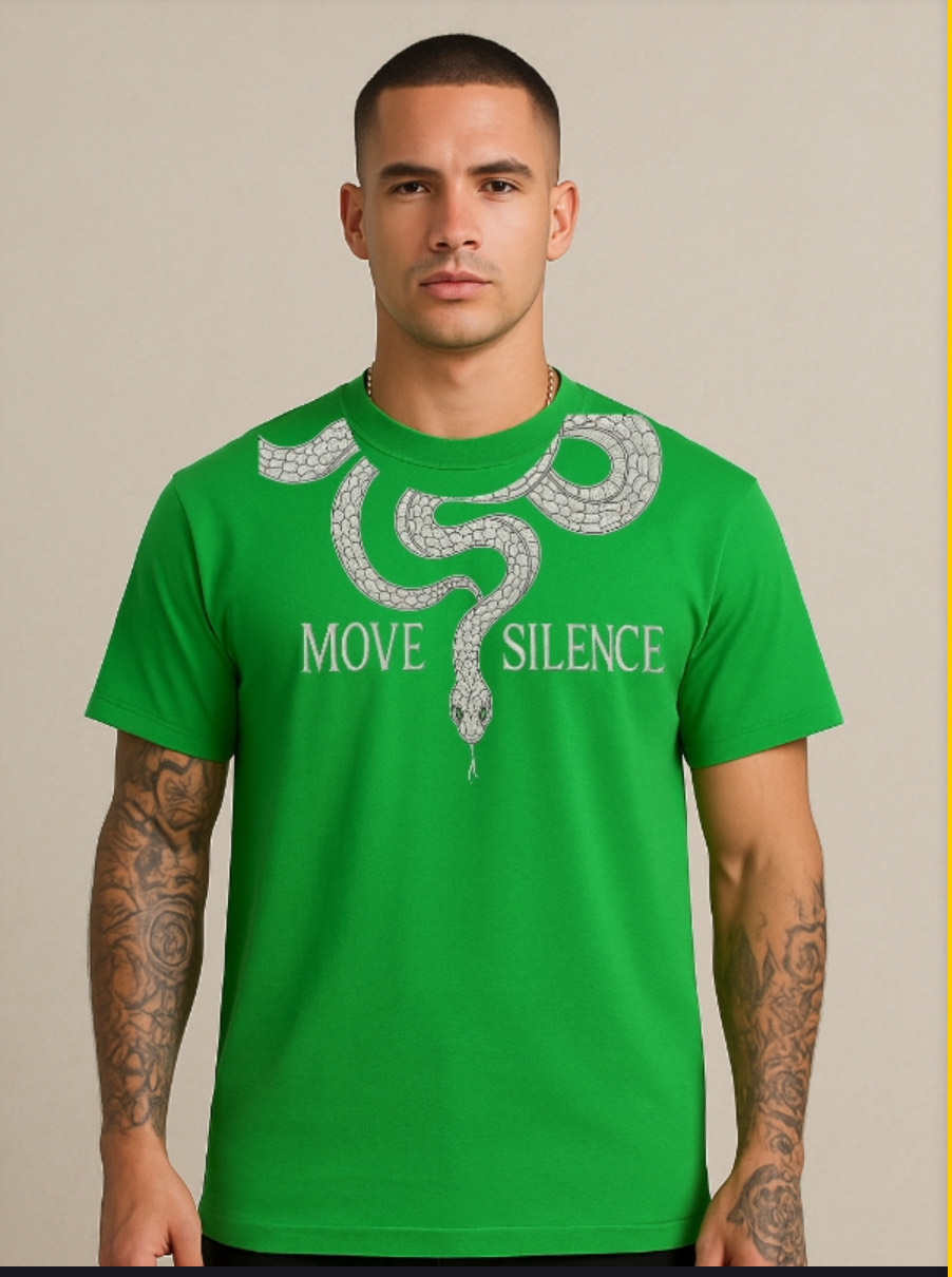 Snake Graphic White T-Shirt