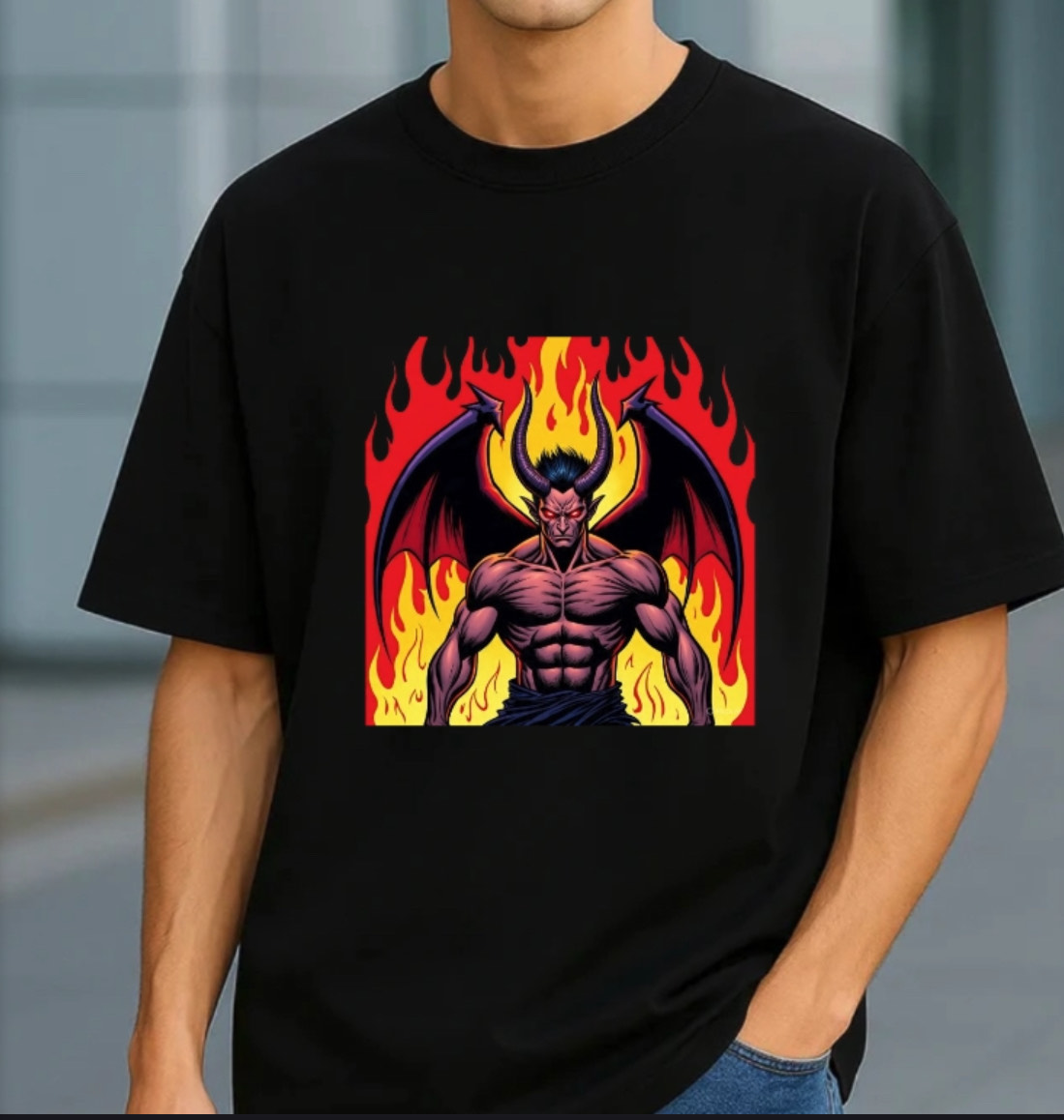 Demon Graphic T-Shirt