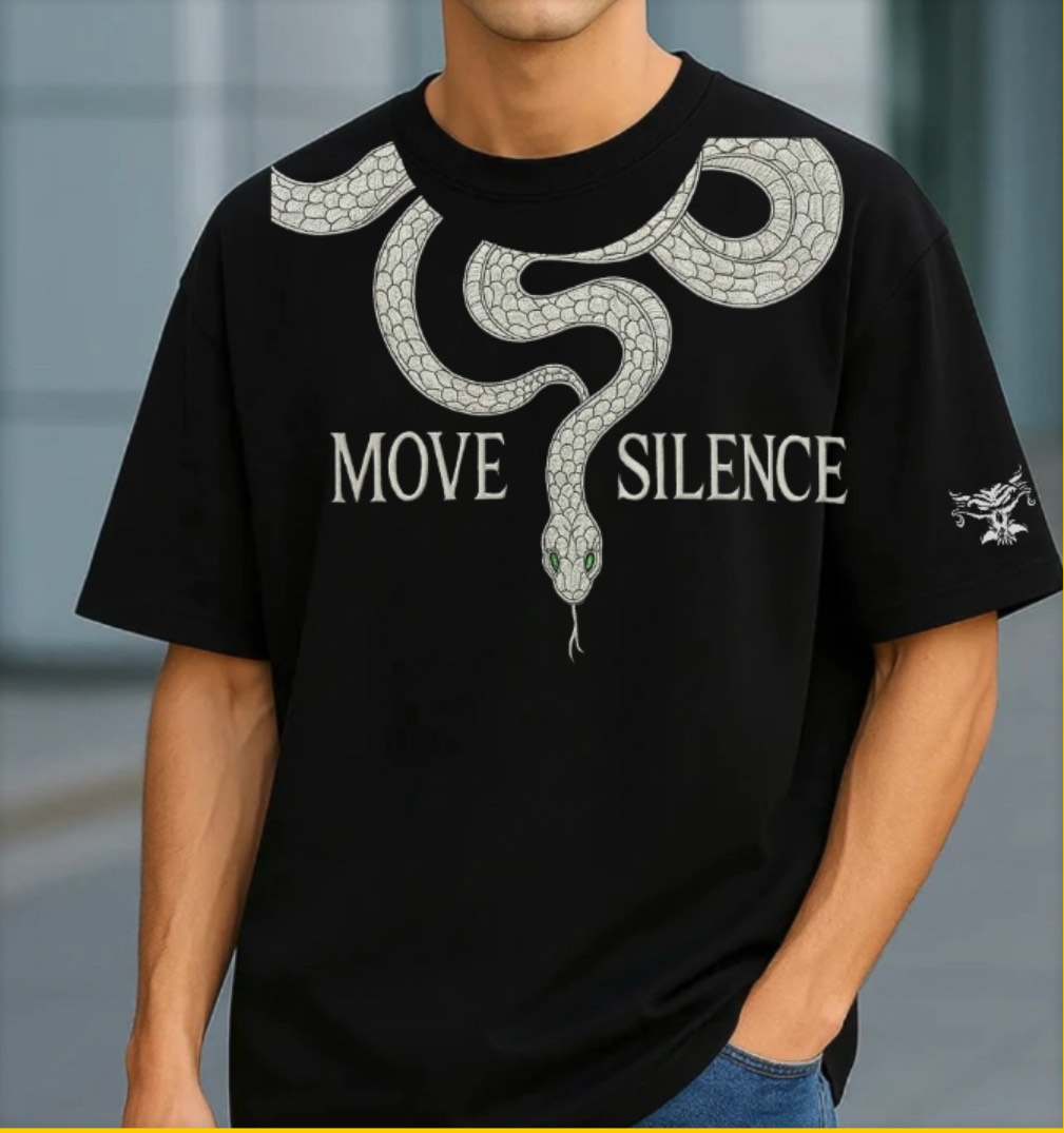 Move in Silence Snake Graphic T-Shirt