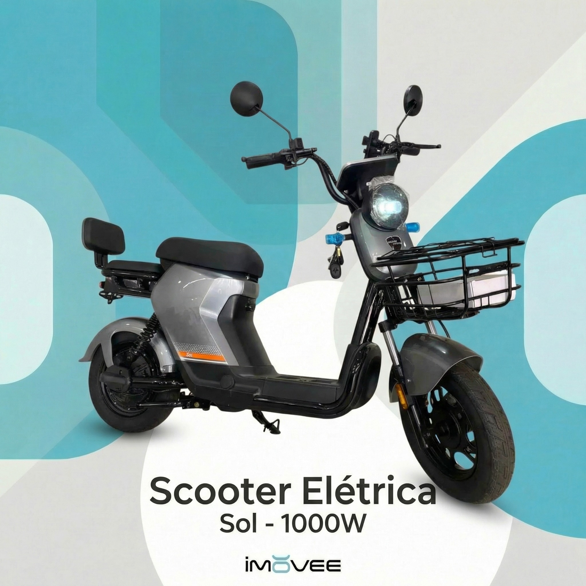 Scooter Elétrica Sol - 1000W