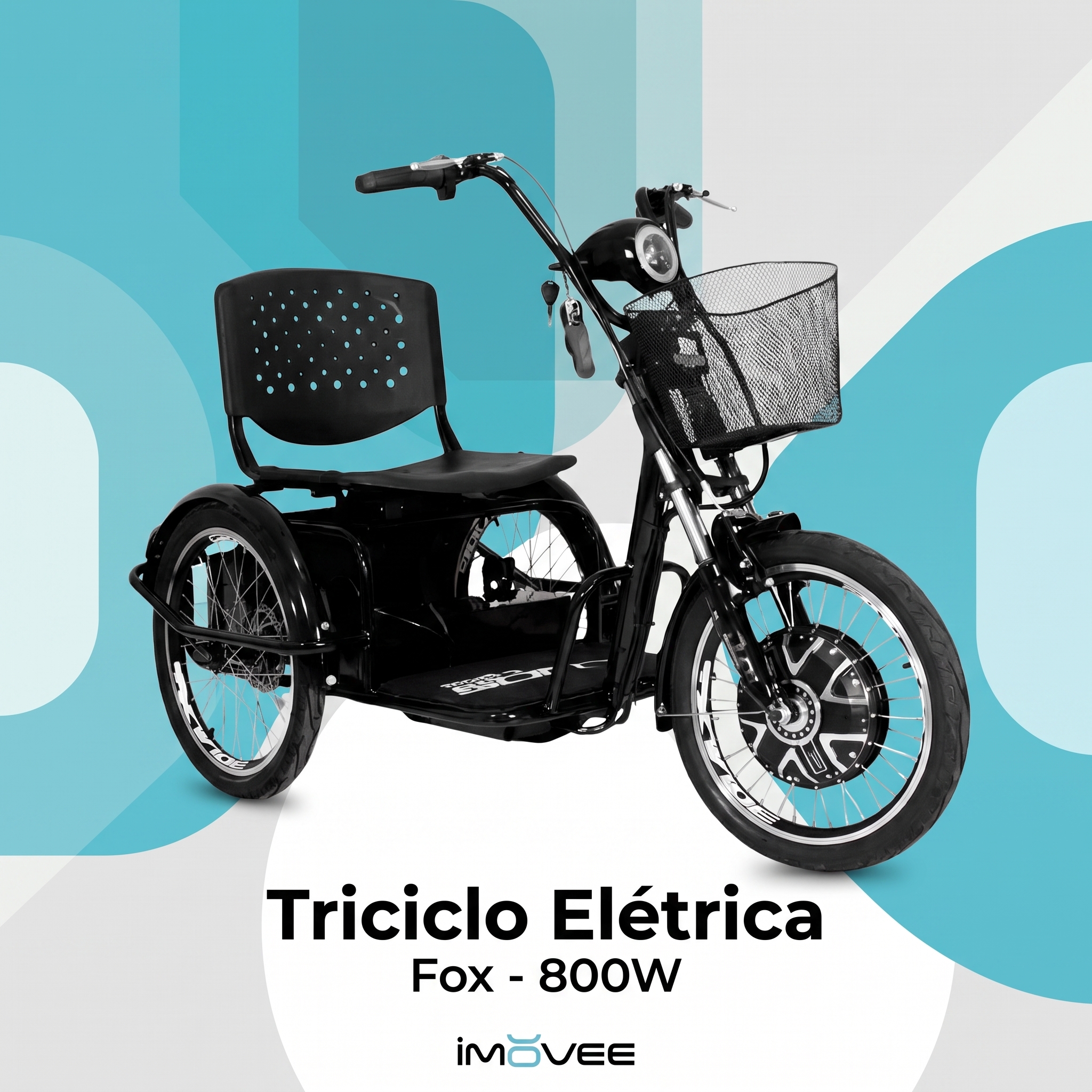Triciclo Elétrico Fox - 800W