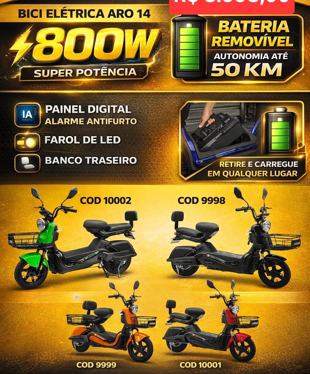 Scooter Elétrica BM800 - 800W