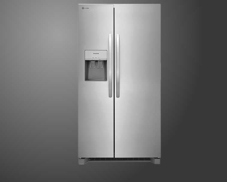 Gevson Stainless Steel Side-by-Side Refrigerator