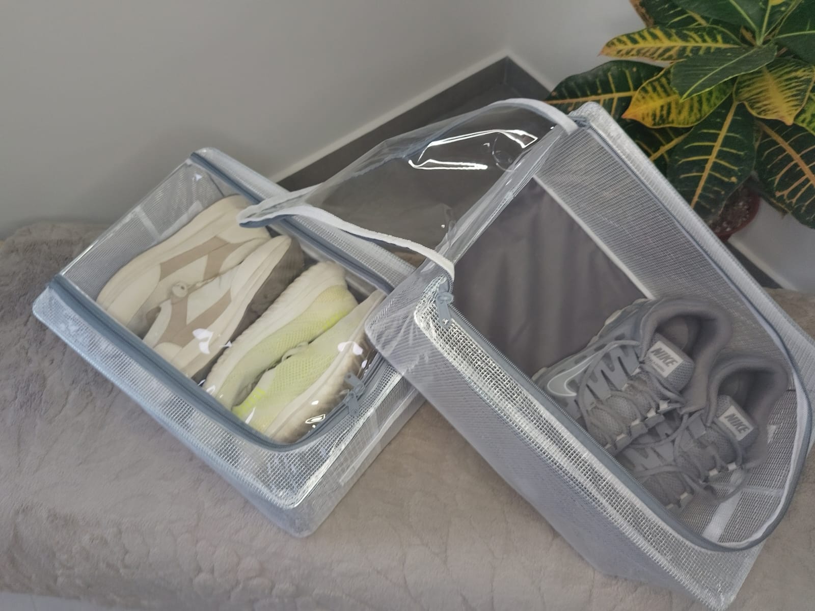 Organizadores transparentes de zapatos 3 pares