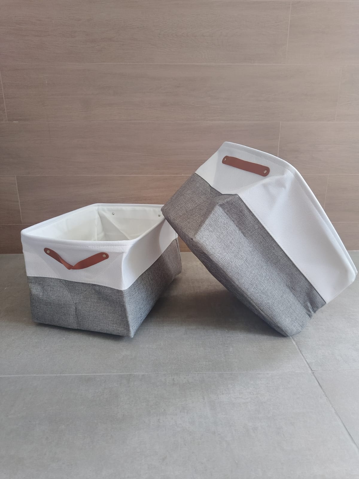 Cesta organizadora de tela