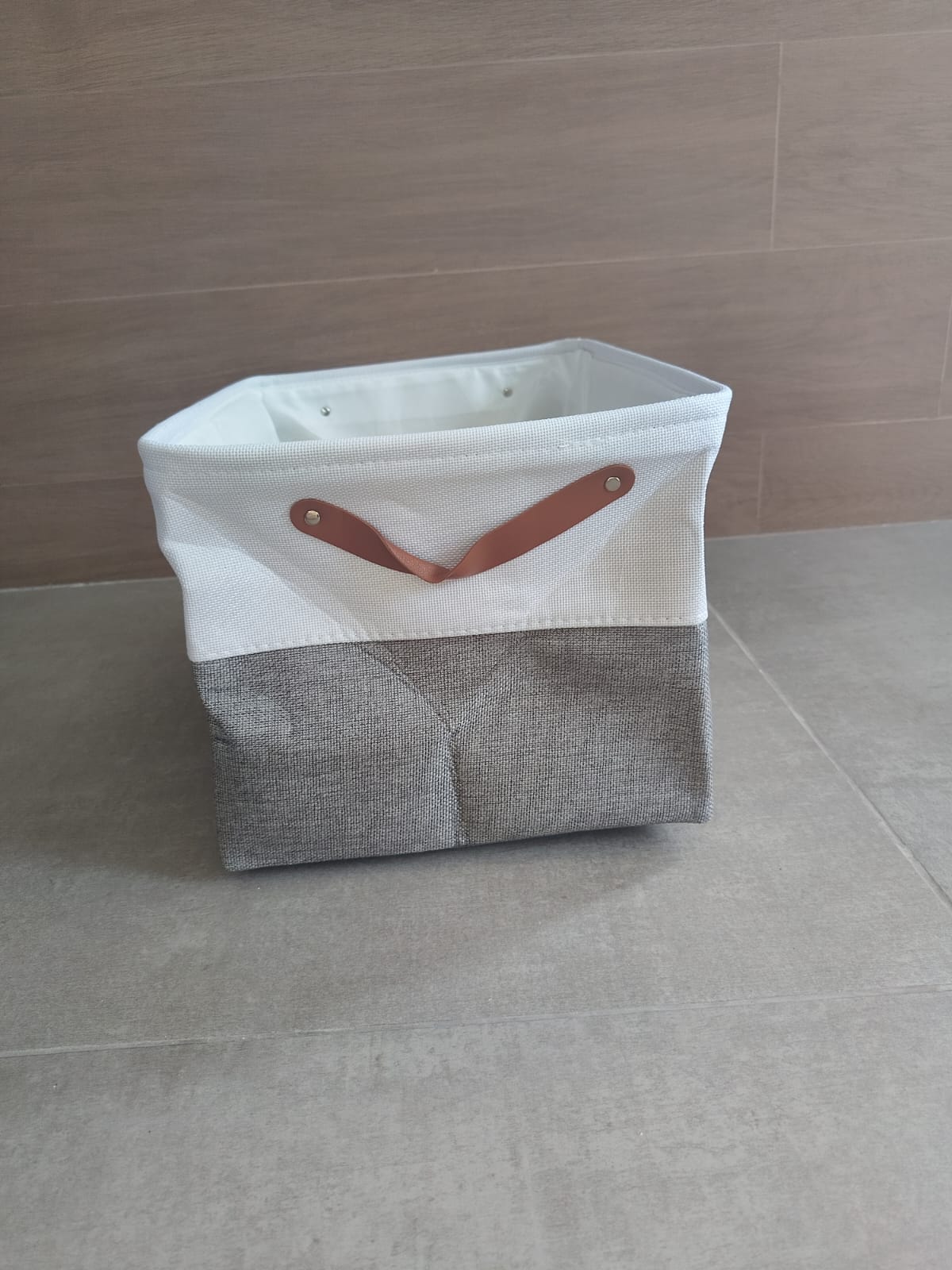 Cesta organizadora de tela