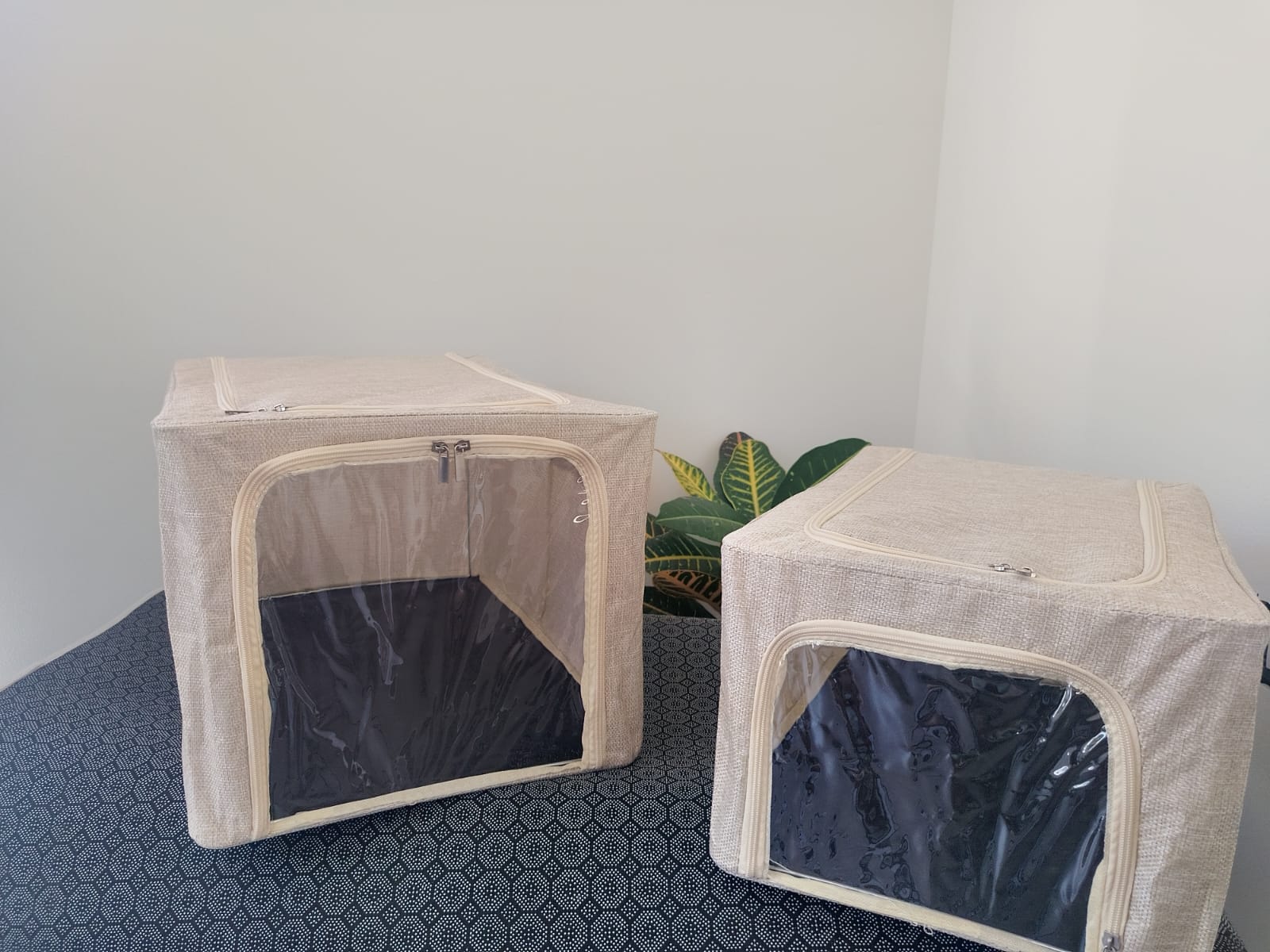 Caja organizadora de tela grande