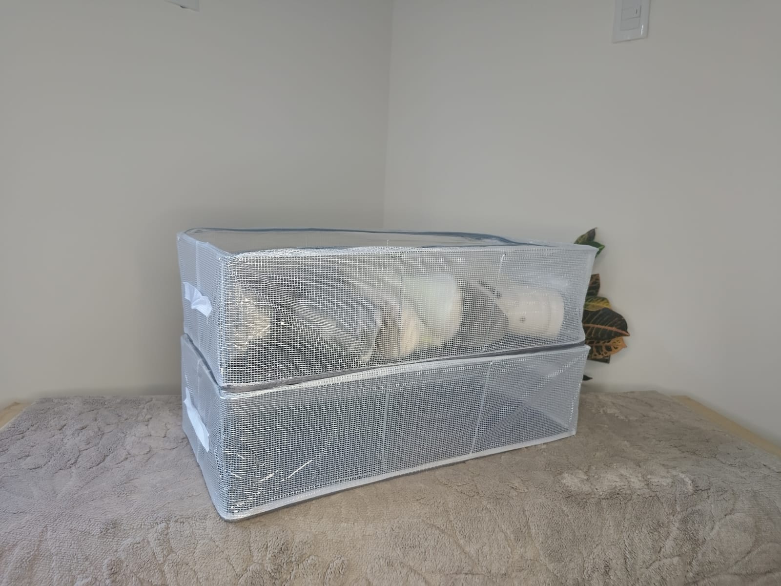 Organizadores transparentes de zapatos 2 pares