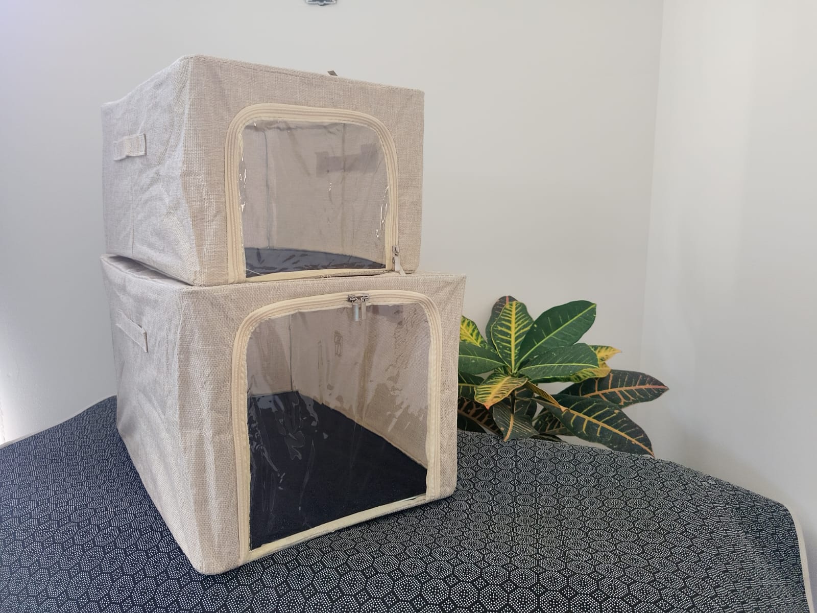 Caja organizadora de tela mediana