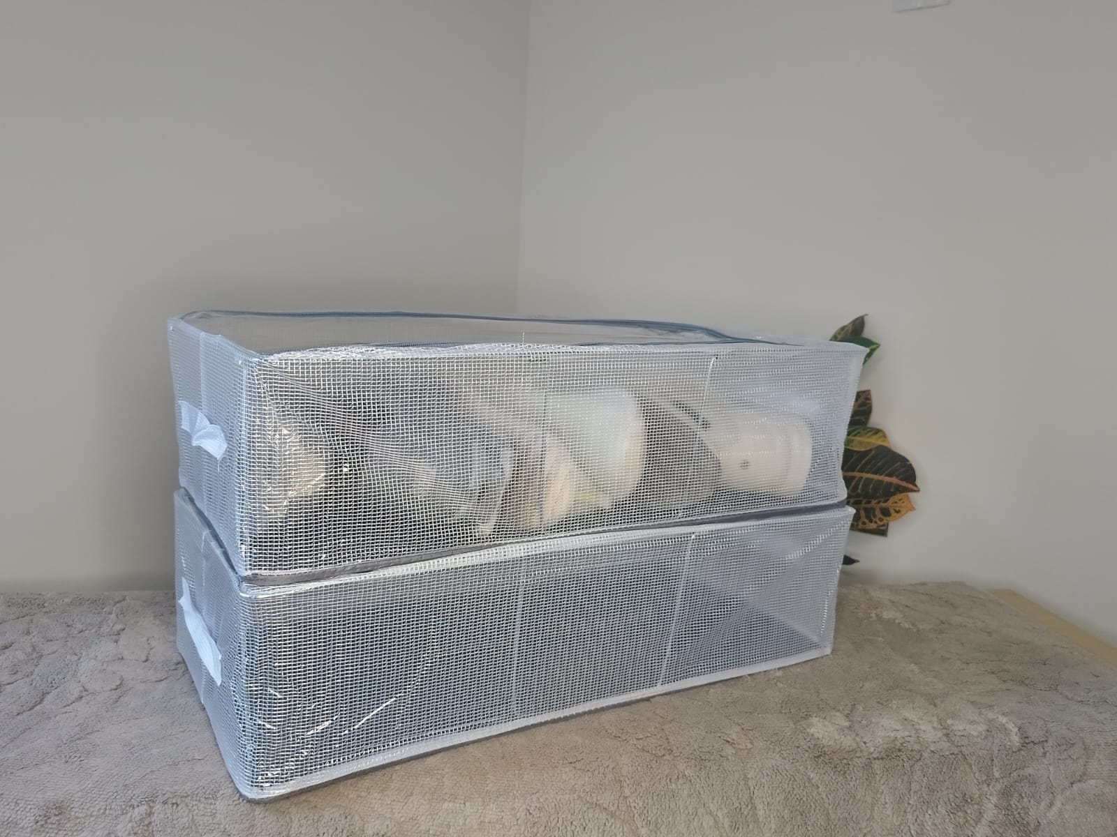 Organizadores transparentes de zapatos 3 pares