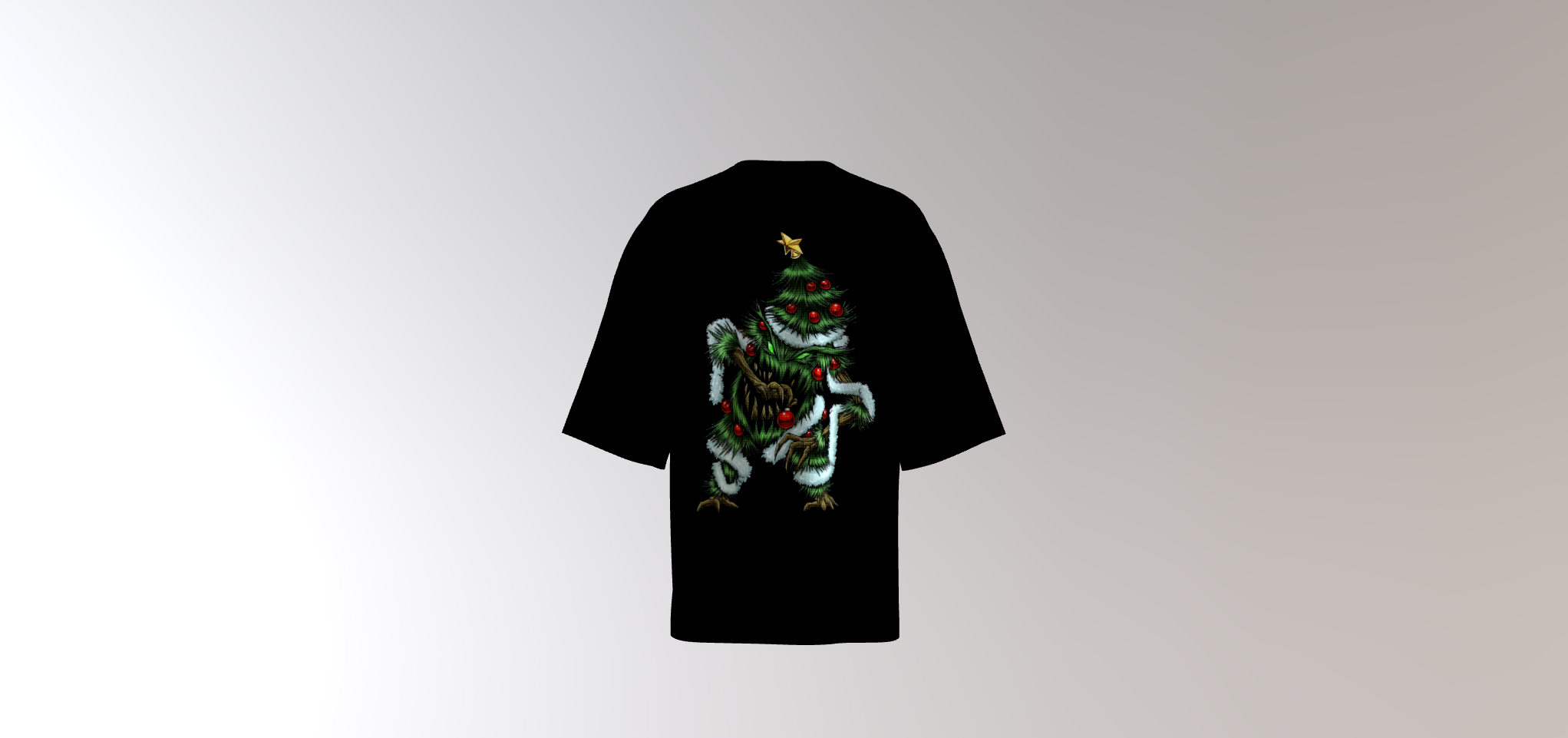 Playera Árbol monstruo navideño ALV