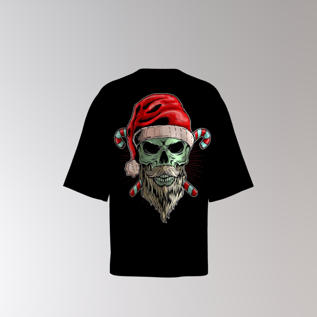 Playera de Calavera Navideña ALV