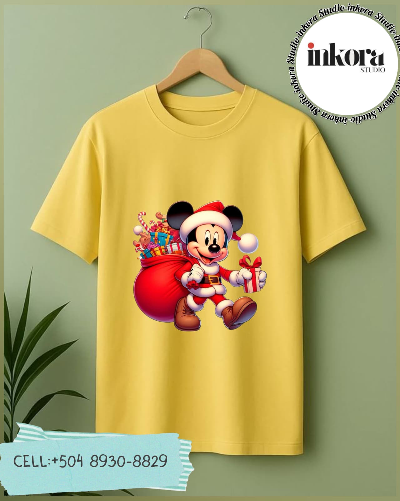 Camiseta navideña de Mickey Mouse