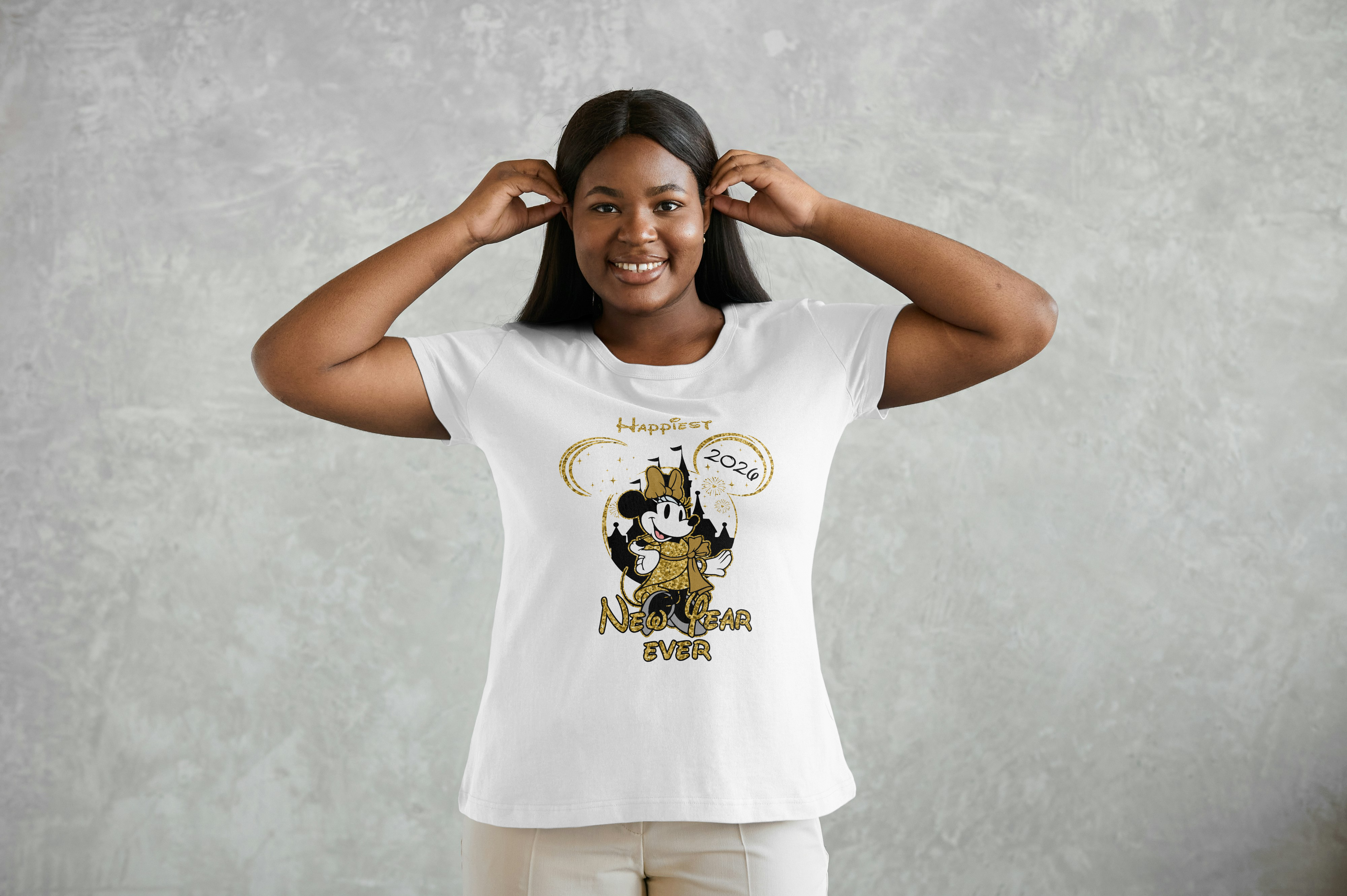 Camiseta de año nuevo 2026 con Mickey Mouse