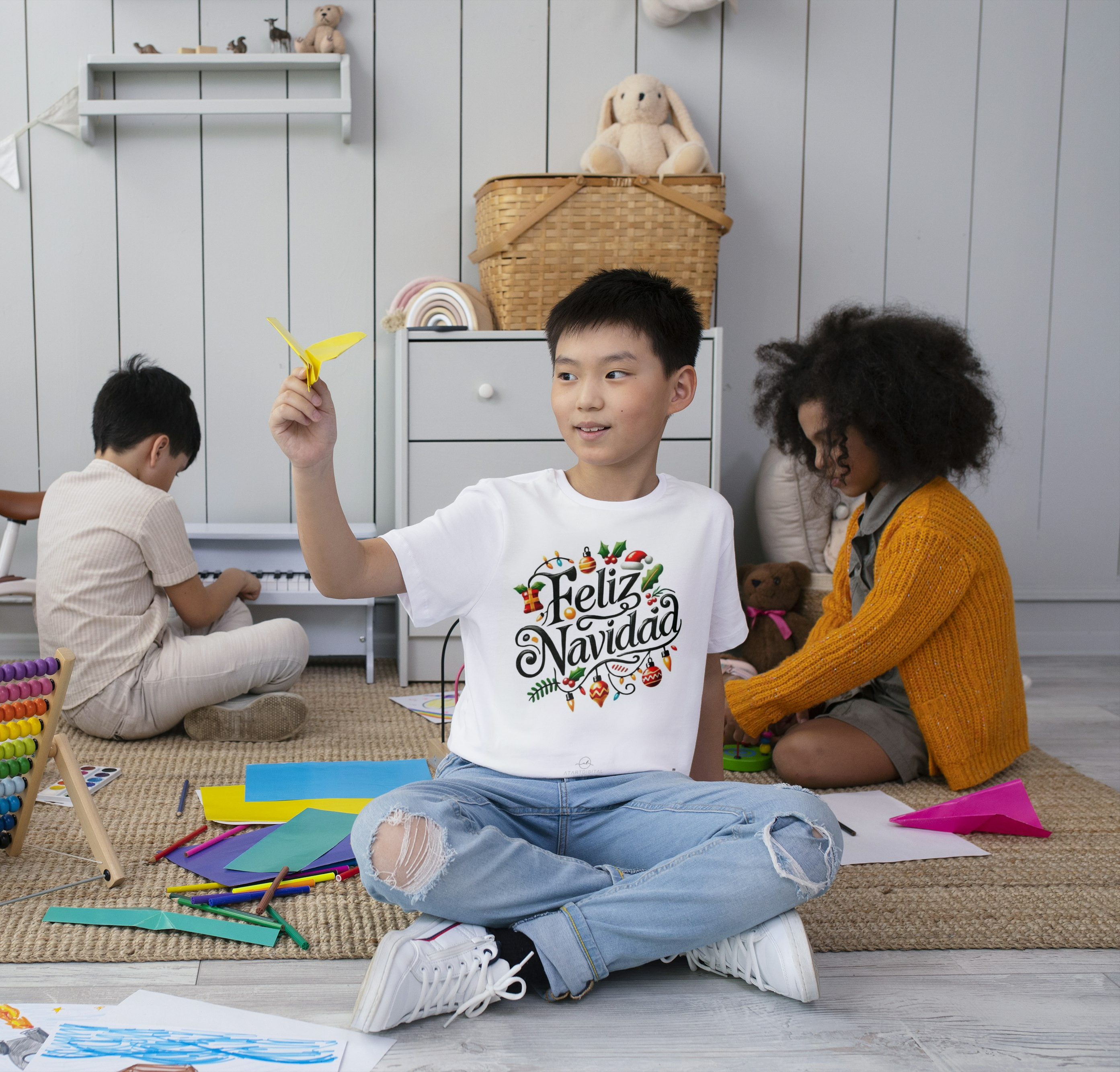 Camiseta Feliz Navidad para niños