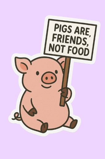 Cute Pigs are Friends Sticker