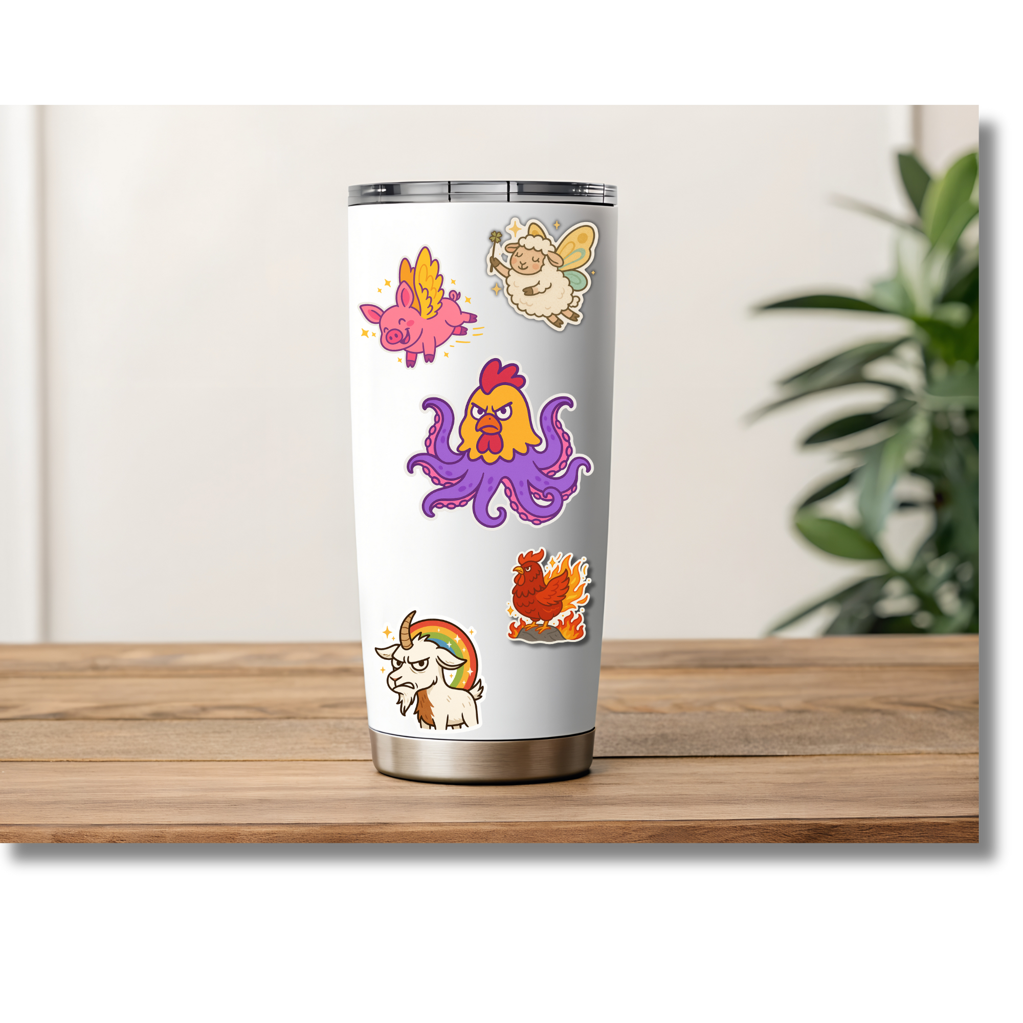 Whimsical Animal Sticker Set