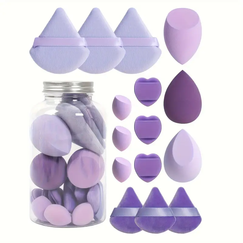 Makeup Sponge Set in a Jar