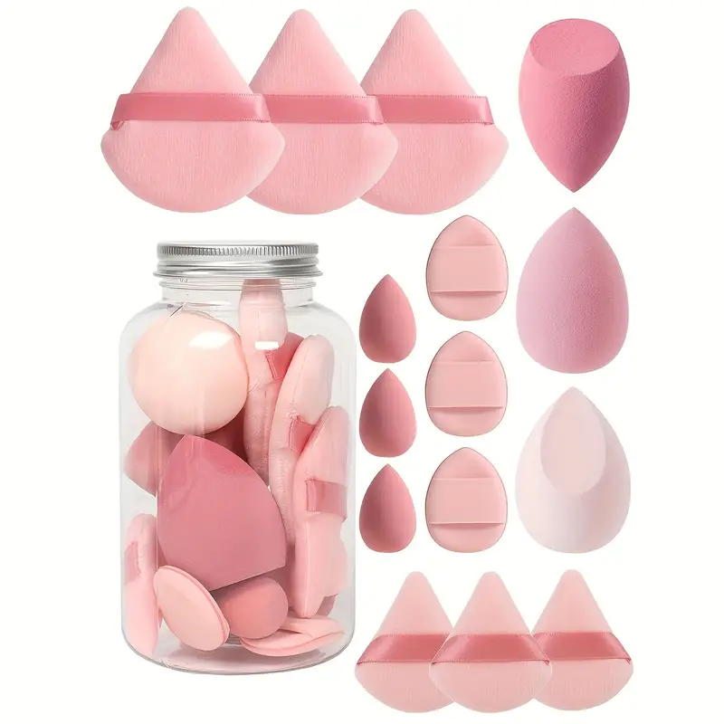 Makeup Sponge Set in a Jar