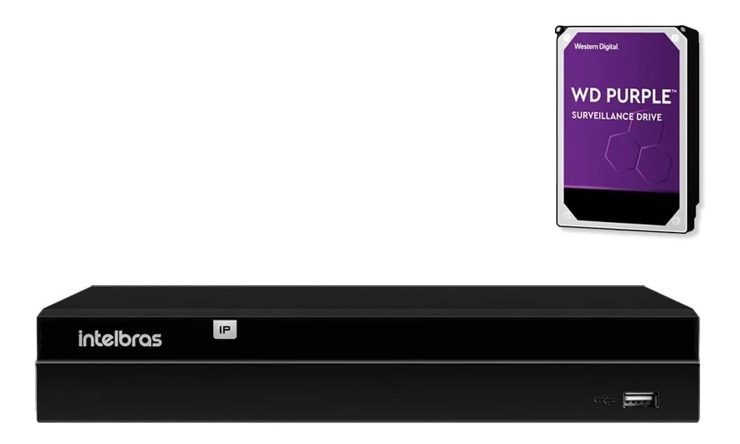 Gravador Intelbras com HD WD Purple