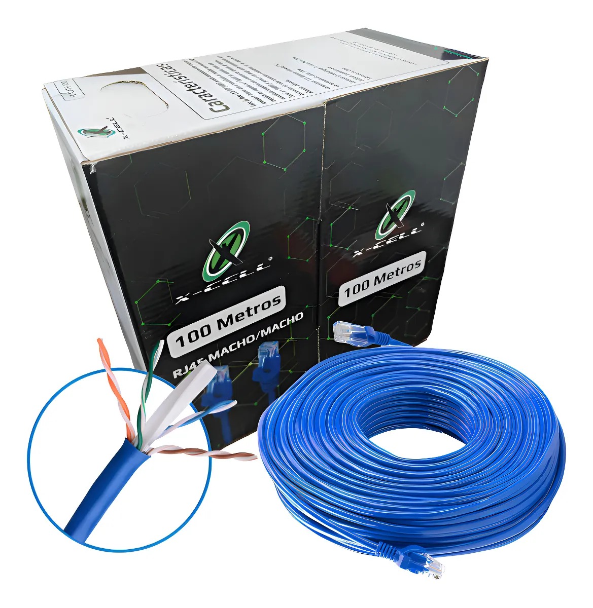 Cabo de Rede RJ45 100 Metros