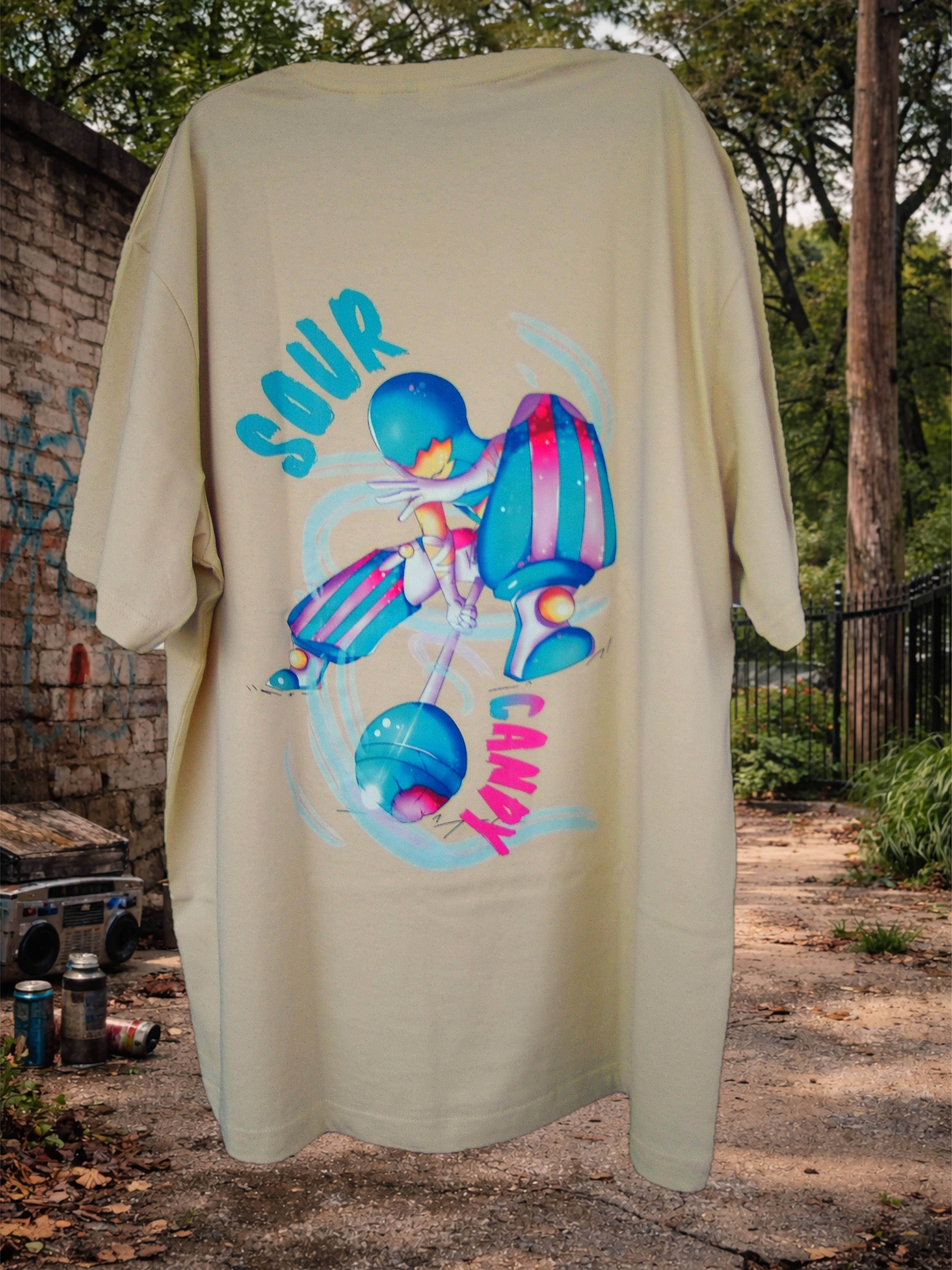 Camiseta Crema 100% Algodón