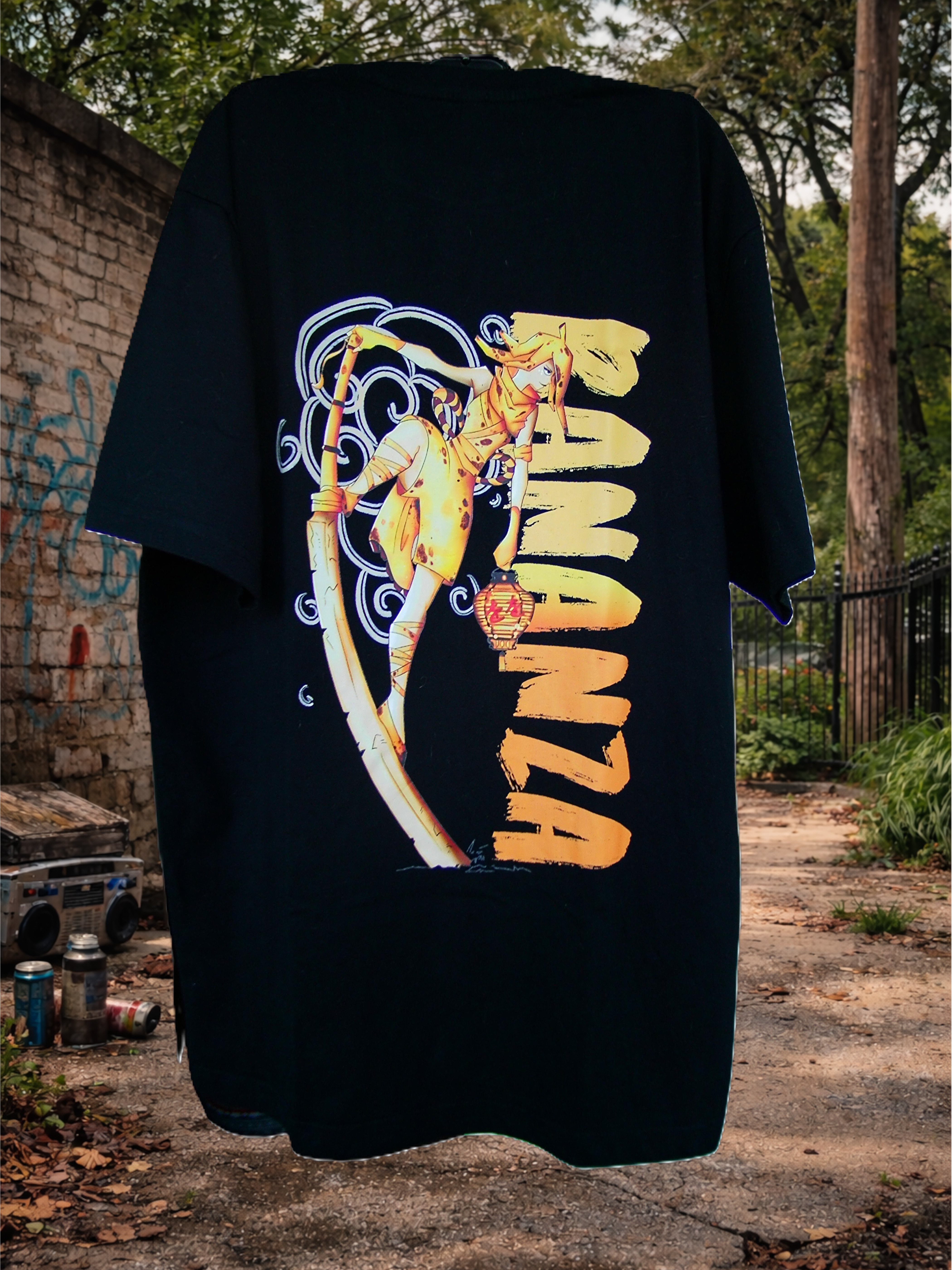 Camiseta negra 100% Algodón