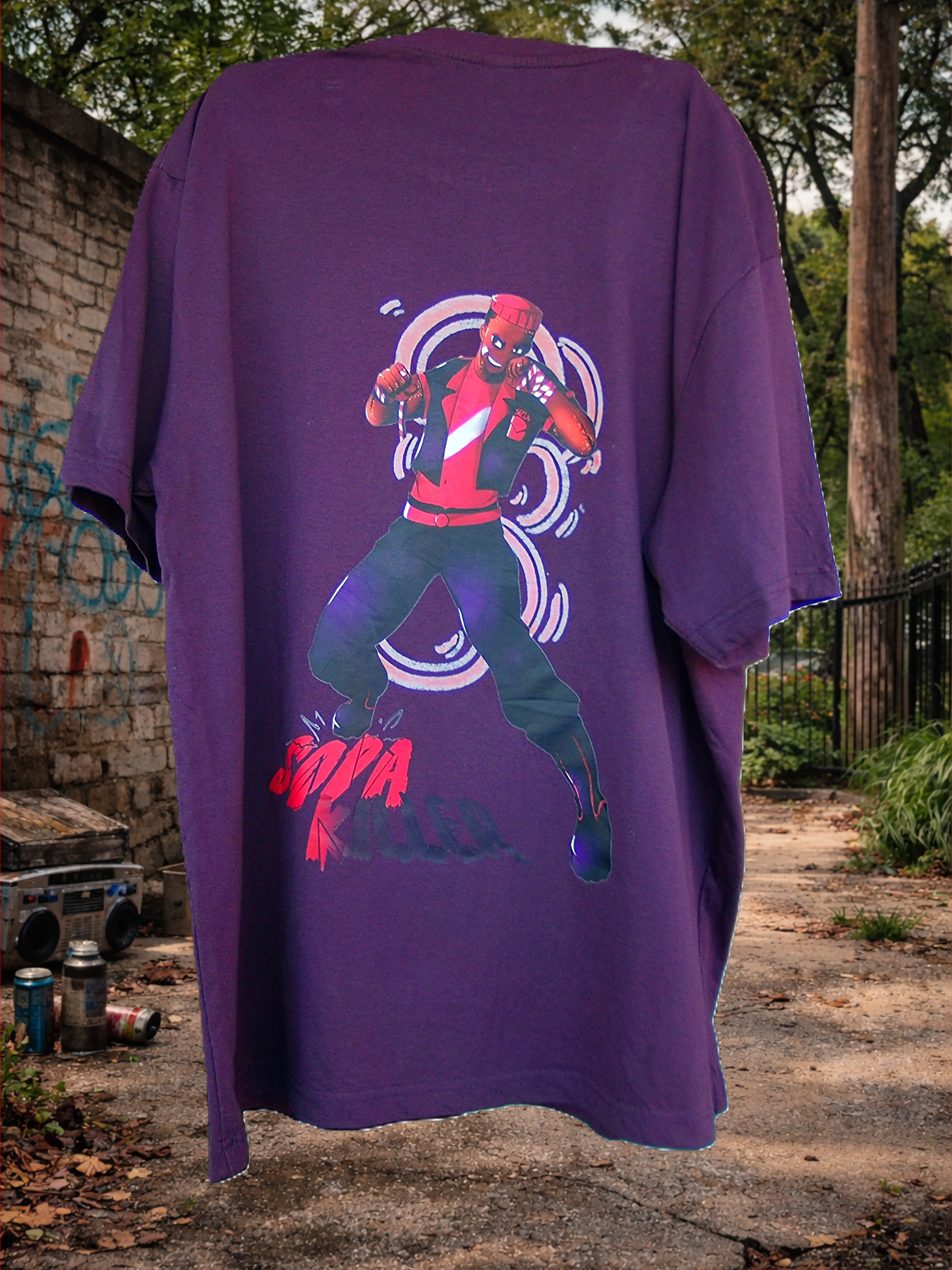 Camiseta purpura 100% Algodón