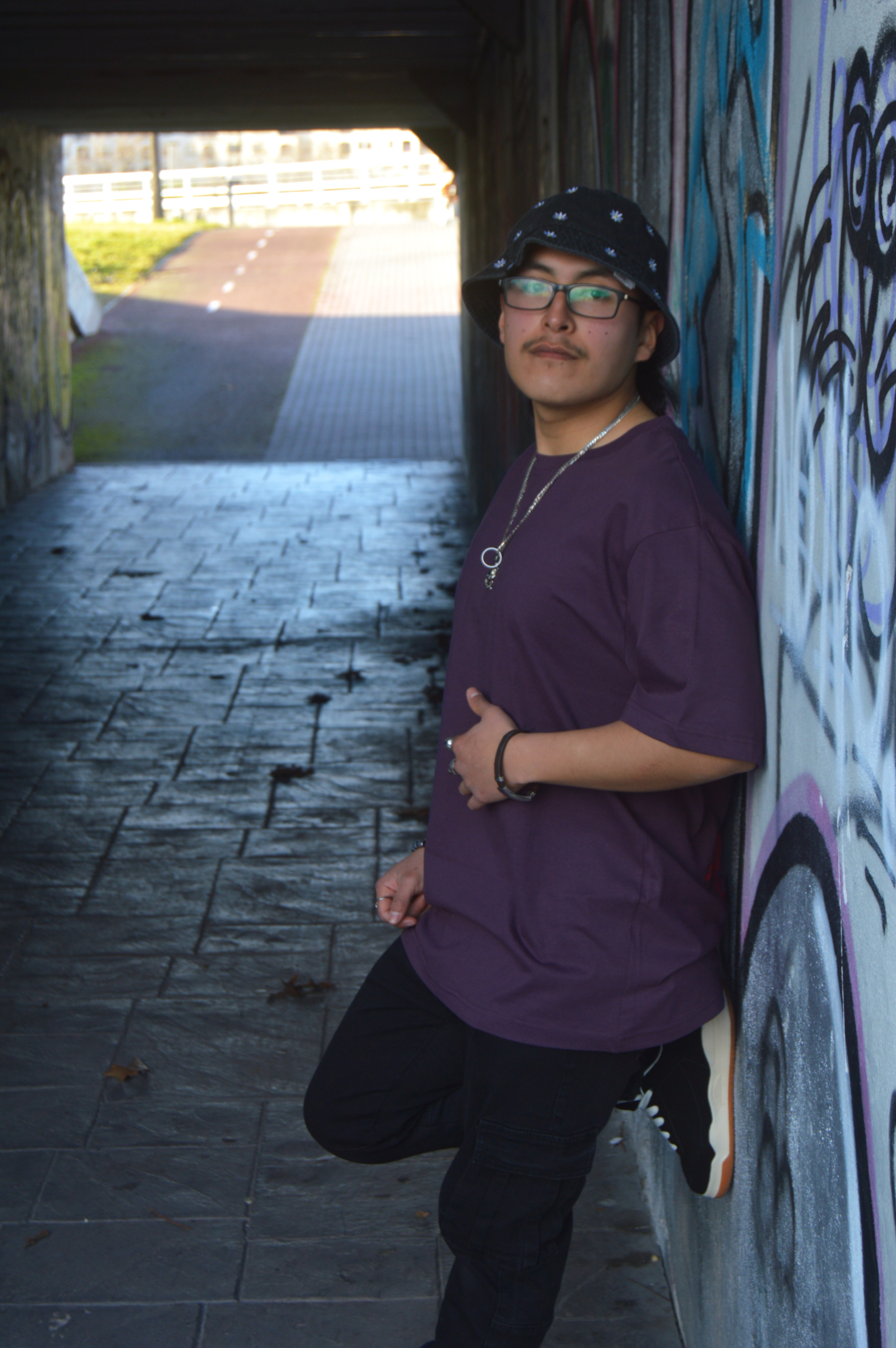 Camiseta purpura 100% Algodón