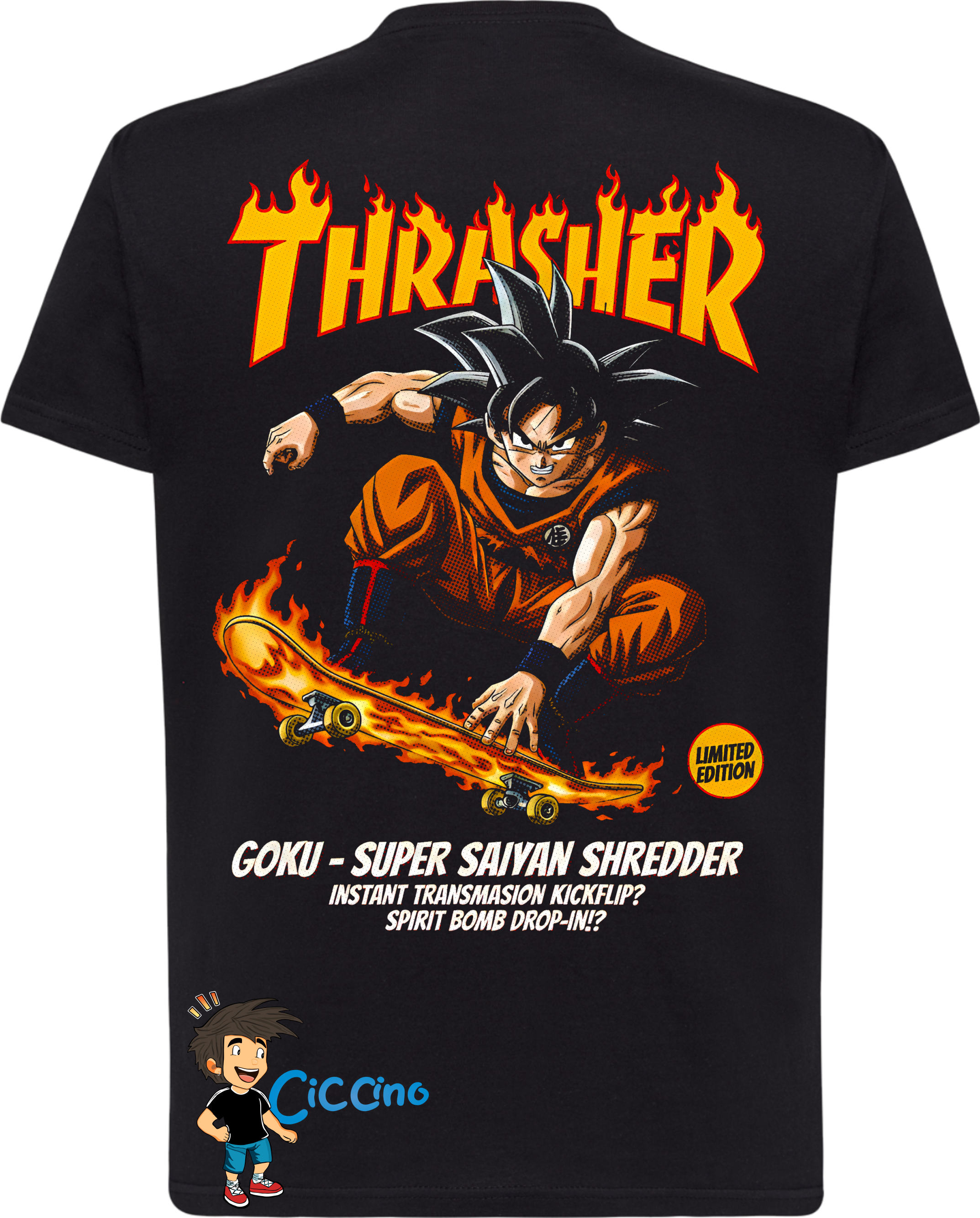Camiseta Thrasher Goku Skate