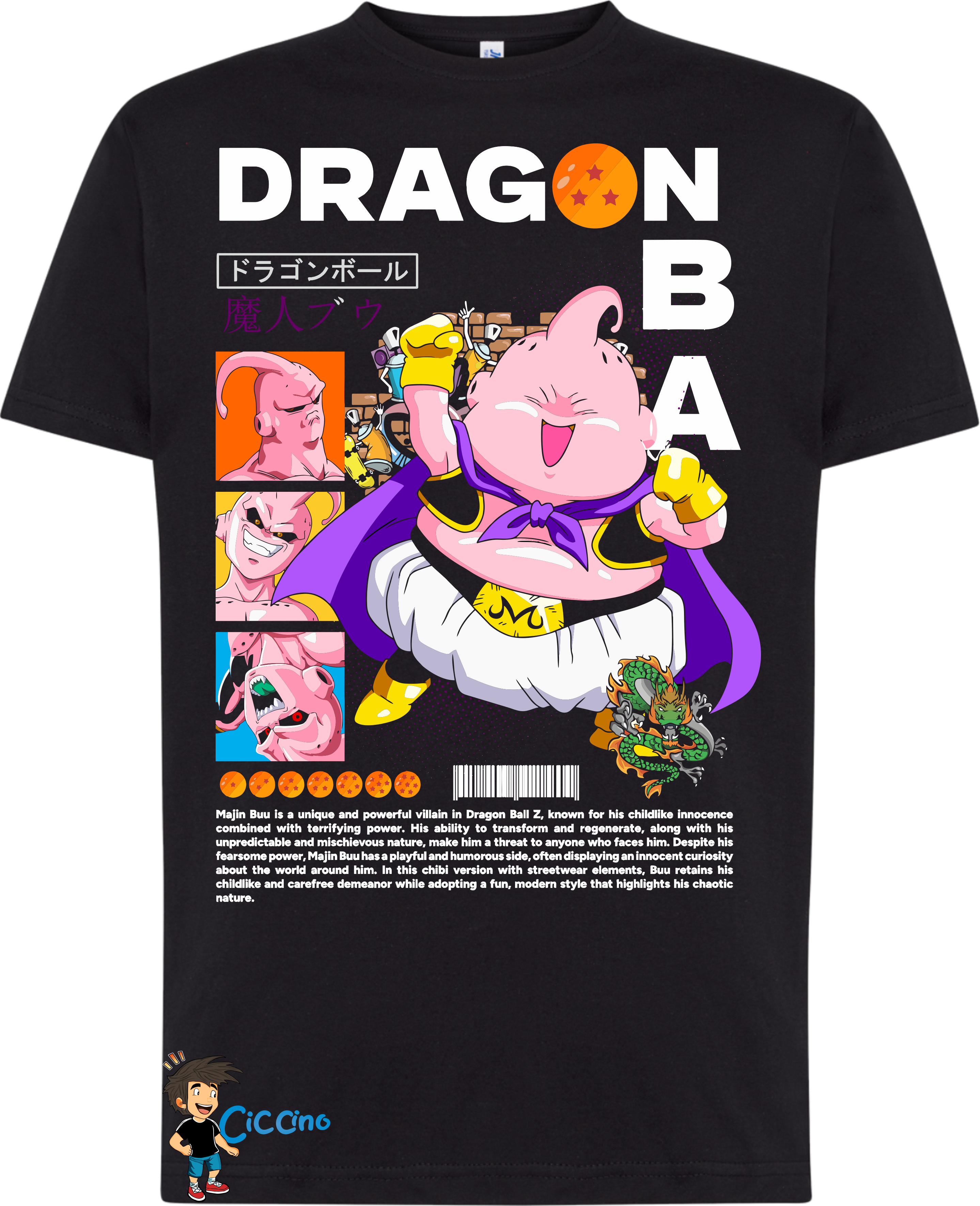 Camiseta Para Niño Dragon Ball 