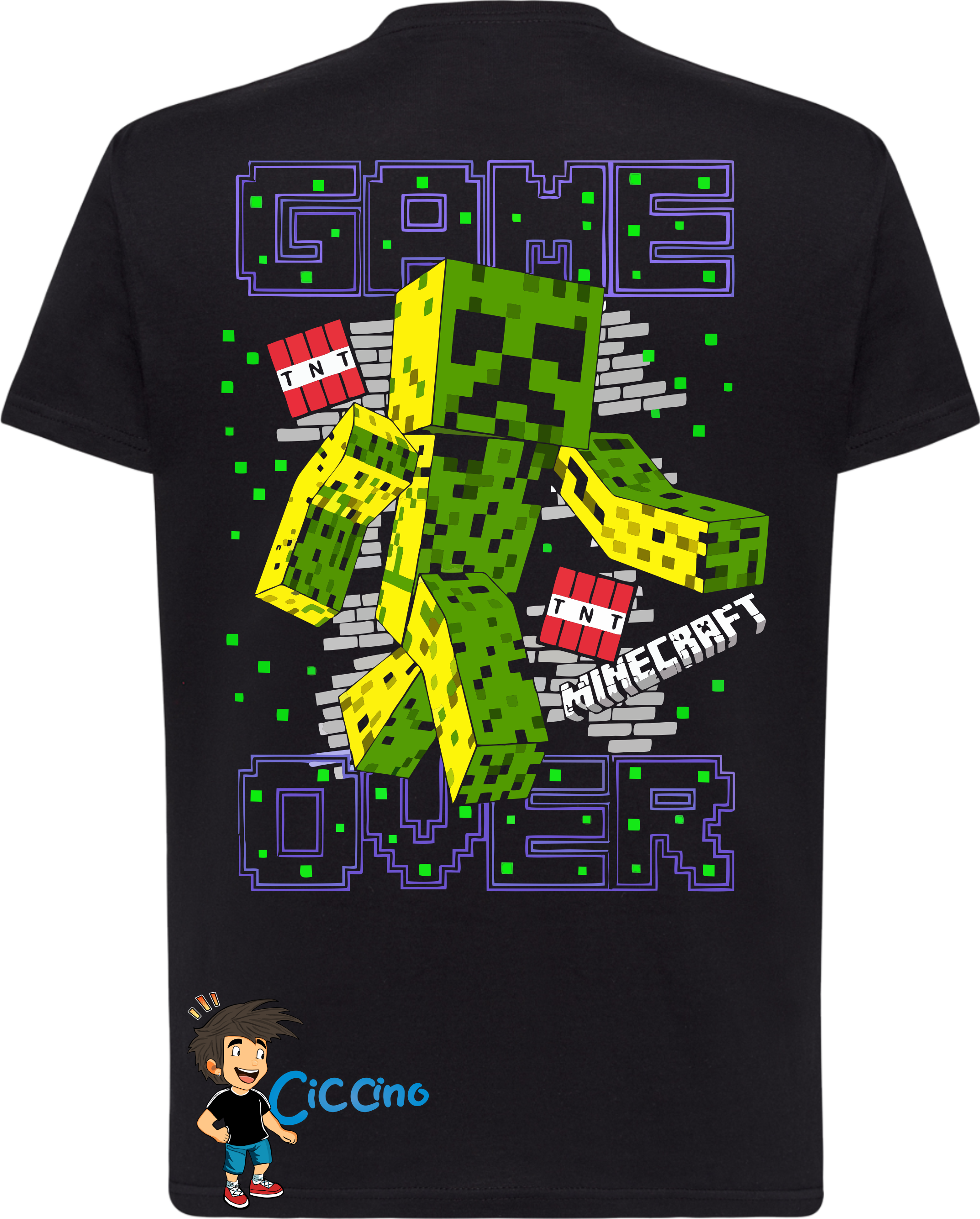 Camiseta Minecraft Creeper
