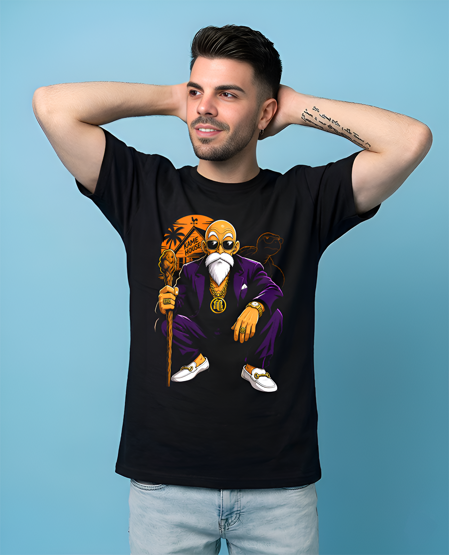 Camiseta Maestro Kame Estilo Urbano + Pin Metallico