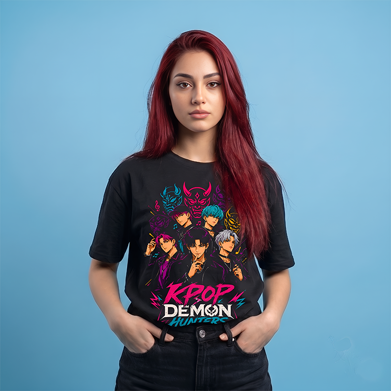 Camiseta Saja Boys KPOP Demon Hunters + Pin Metallico