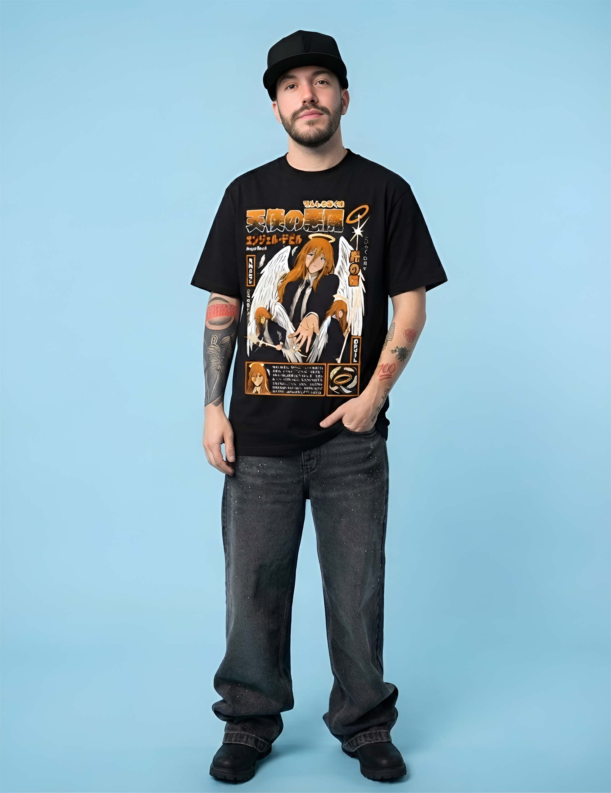 Camiseta Angel Devil Chainsaw man + Pin Metallico