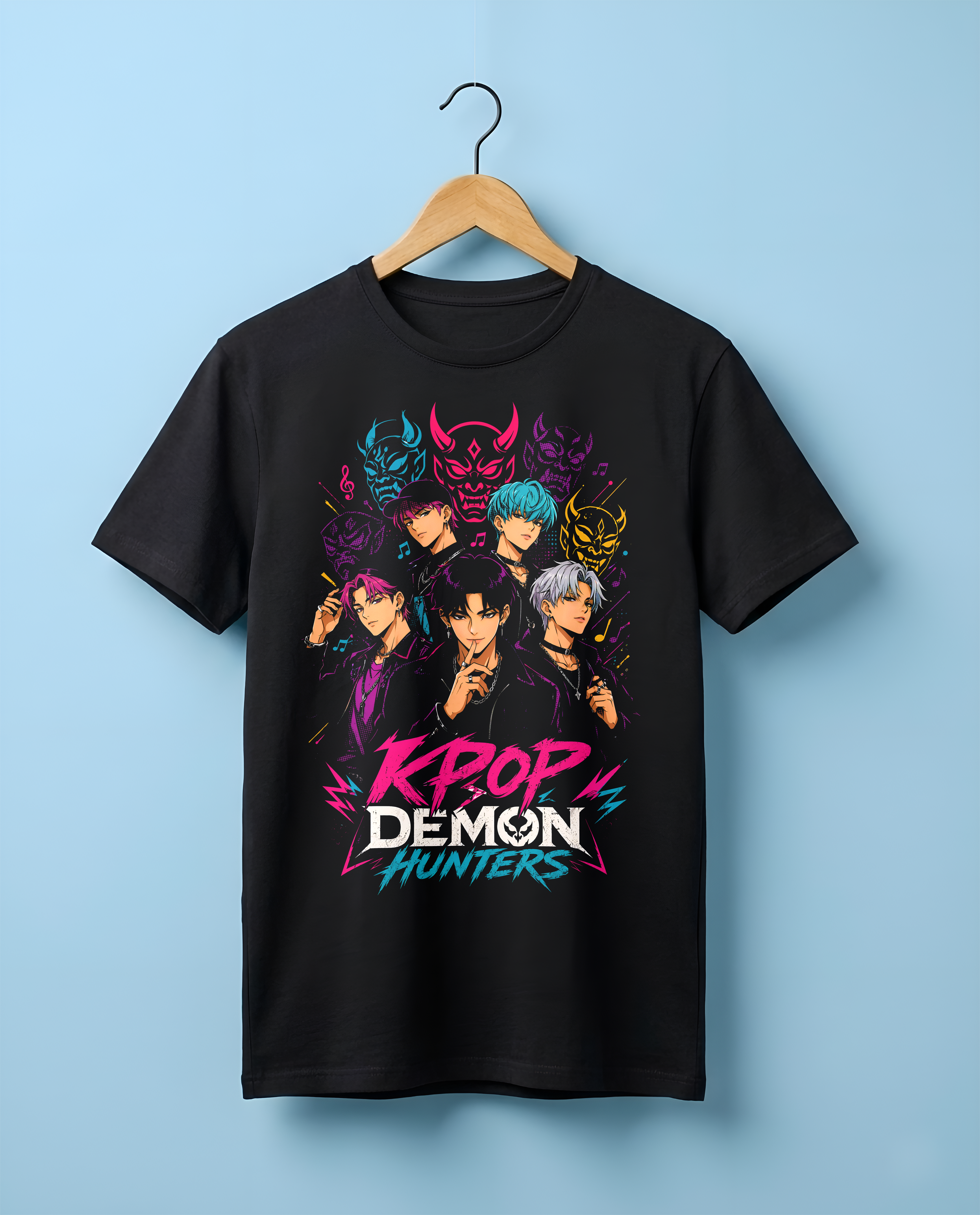 Camiseta Saja Boys KPOP Demon Hunters + Pin Metallico