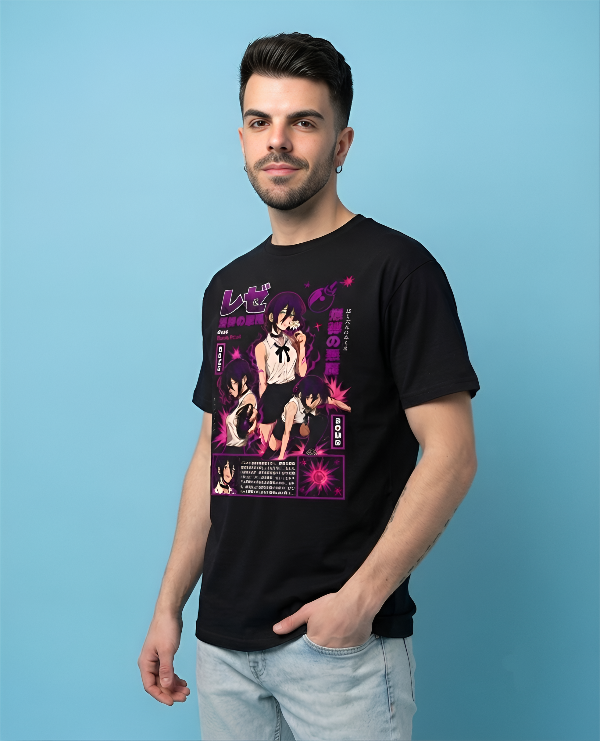 Camiseta Reze Chainsaw Man + Pin Metallico