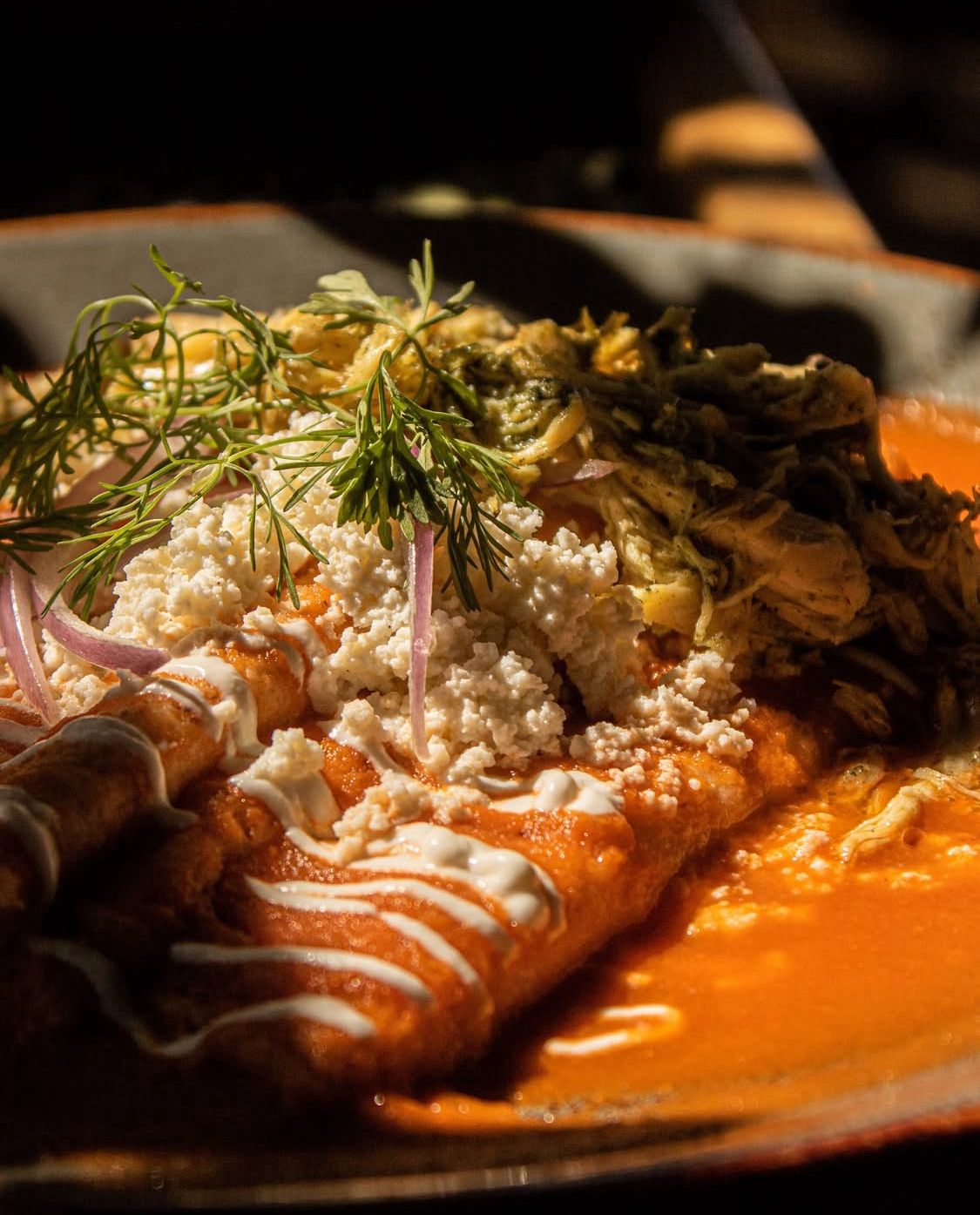 ENTOMATADAS VERDES O ROJAS (Pollo, Huevo o Tasajo)