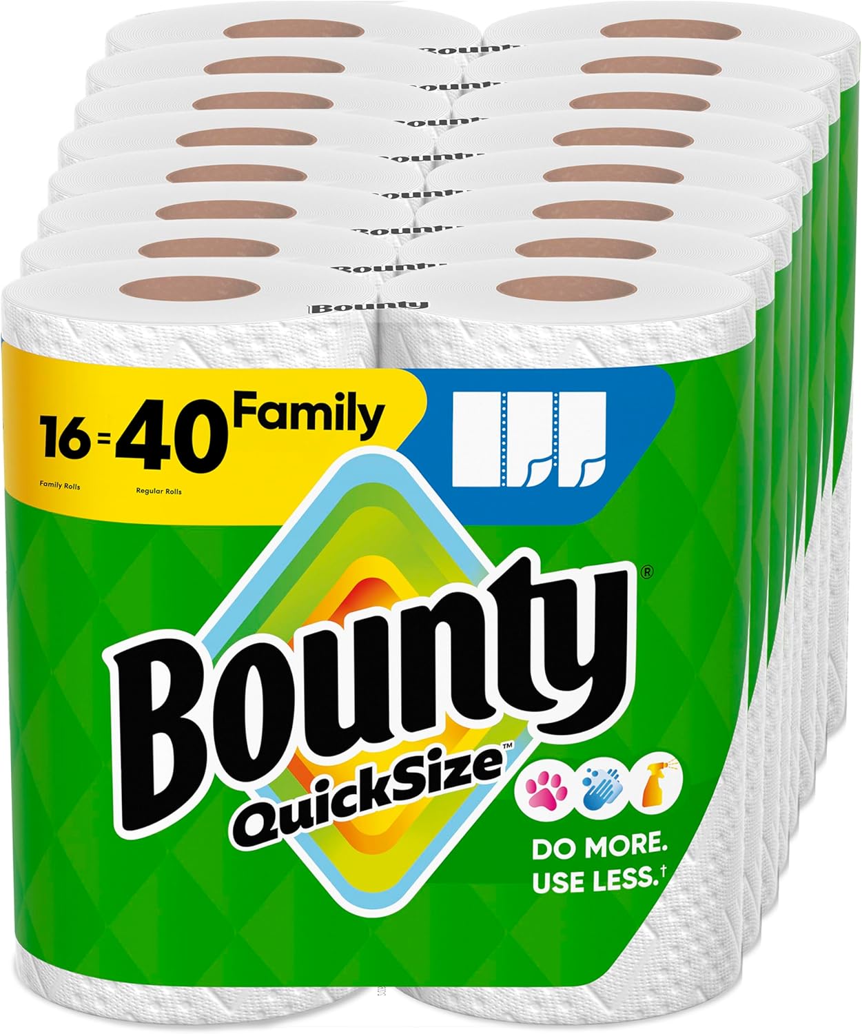 Bounty Paper Towels Quick Size, White
