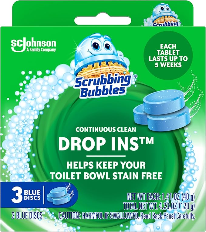 Scrubbing Bubbles Continuous Clean Drop-Ins Toilet Cleaner Tablet