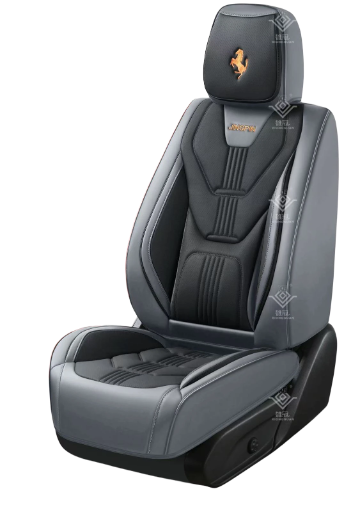 كسوة مقاعد سيارة جلد رمادي