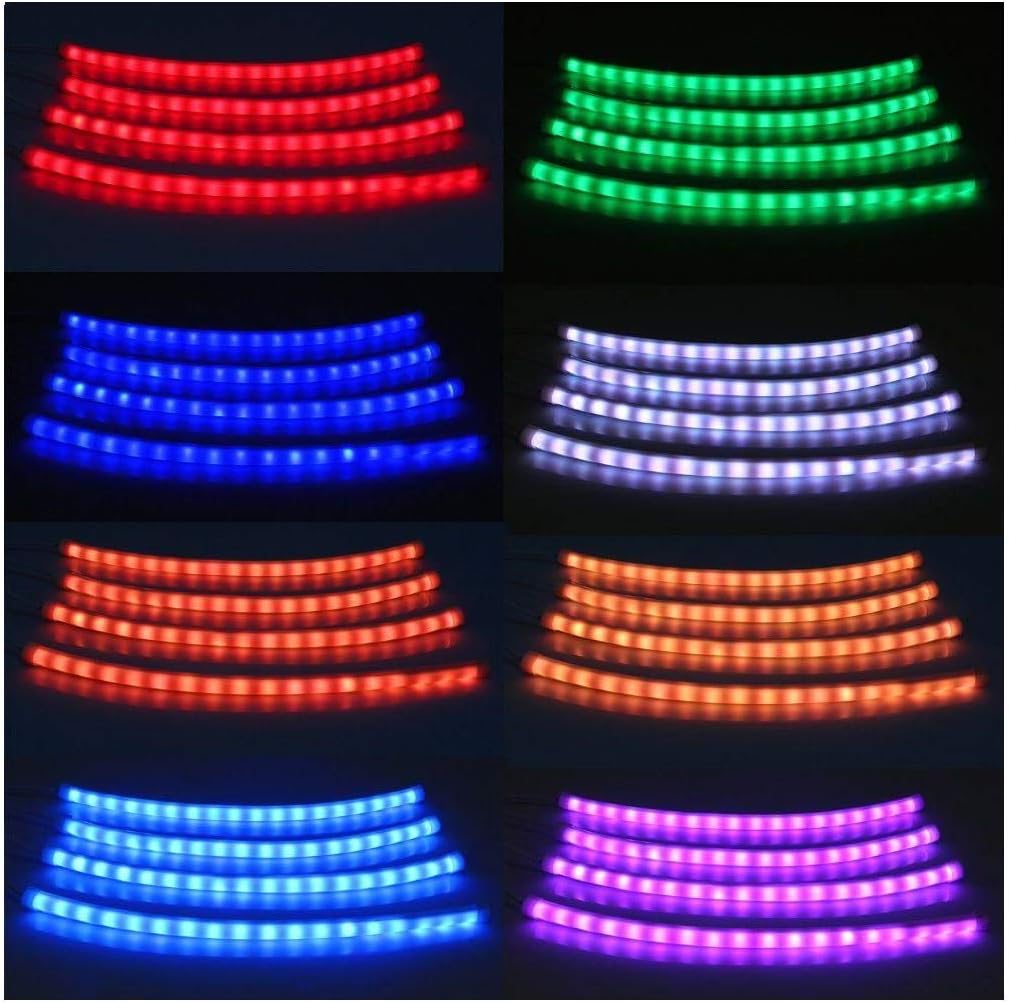 إضاءة LED للسيارة مع ريموت