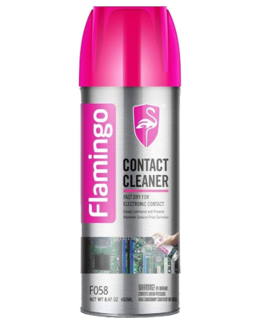 FLAMINGO CARCARE TECH CONTACT CLEANER, ELECTRONICS CLEANER, ELECTRONICS CARE, F058, 450ML, Electronics Cleaner, Computer Cleaner, Phone Cleaner, Wiring Cleaner