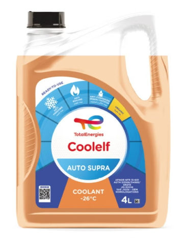 TOTAL COOLELF AUTO SUPRA -26°C - 4 Liters (40% Antifreeze Concentrate)