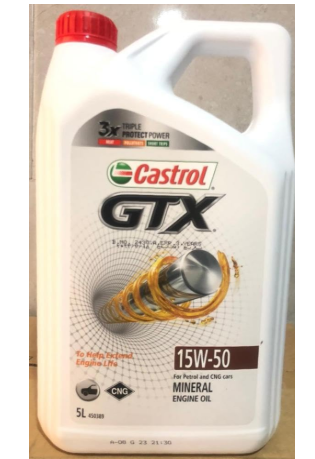 Generic Castrol GTX 15w50 5 Liters