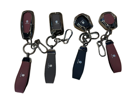 كفر مفاتيح جلد مع معدن ميتال