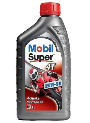 Mobil Super 4T 20W50 Four Stroke Motorcycle Engine Oil 1 Litre