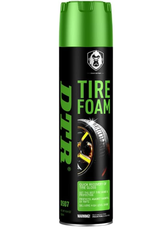 DTR Tire & Wheel Foam for Cleaning, Polishing and Protecting Tires 650ml
